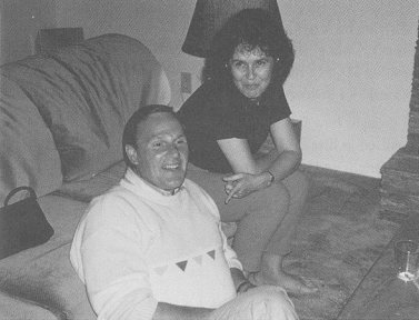 John and Margot on a couch