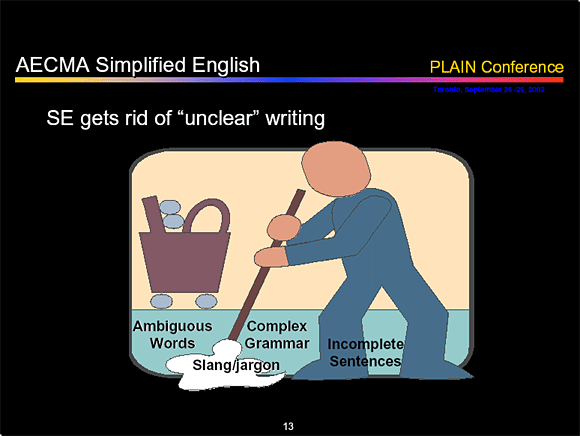 SE gets rid of "unclear" writing - Slide 13