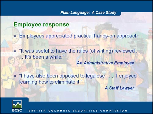 Employee response - Slide 12