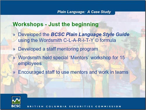 Workshops - Just the beginning - Slide 9