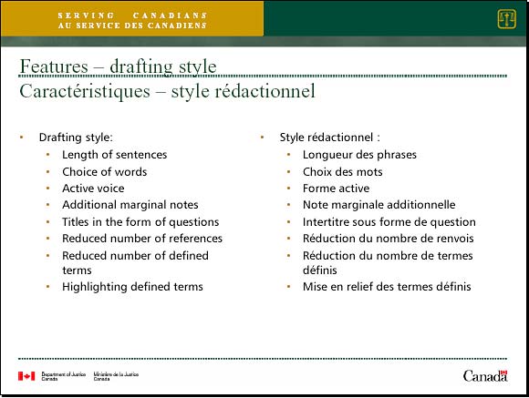 Features drafting style - Slide 5