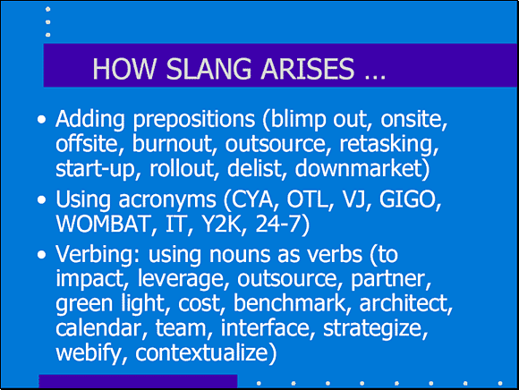 How Slang Arises - Slide 8