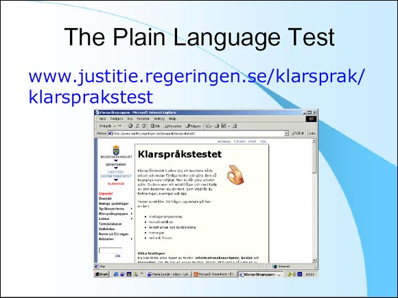 slide 8 graphic - The Plain Language Test