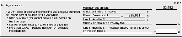 Age amount