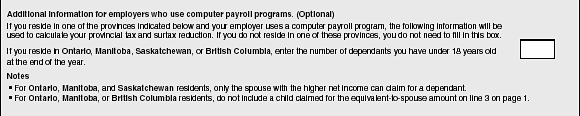 Additional information for employers who use computer payroll program