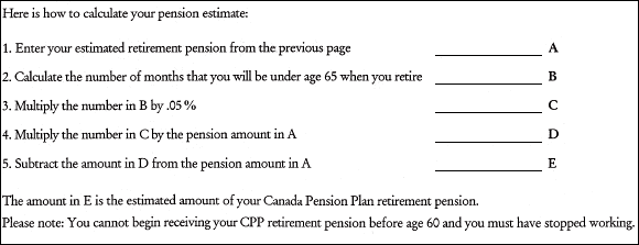 Here is how to calculate your pension estimate
