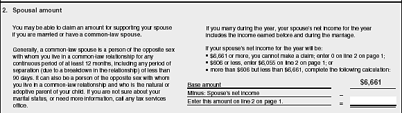 Spousal Amount