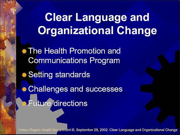 Clear Language and Organizational Change - Slide 3