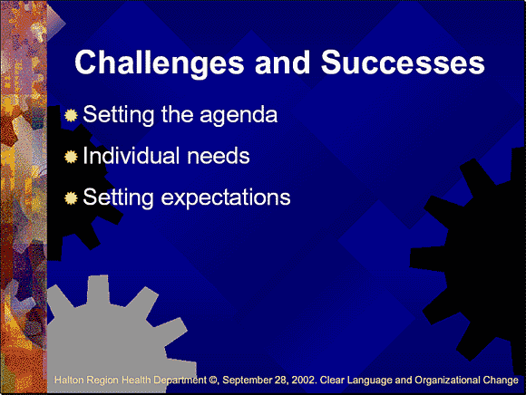 Challenges and Successes - Slide 9