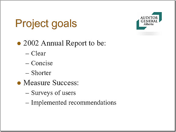Project goals - Slide 6