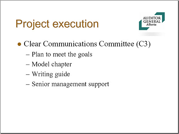 Project execution - Slide 7