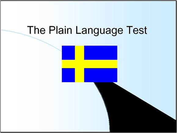 The Plain Language Test - Slide 1