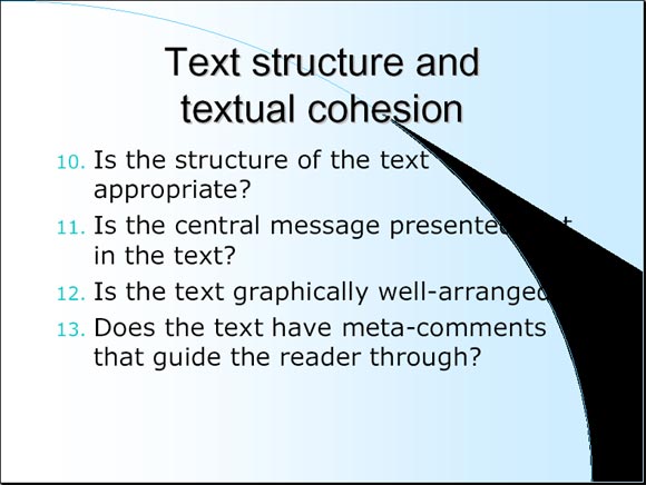 Text structure and textual cohesion - Slide 6