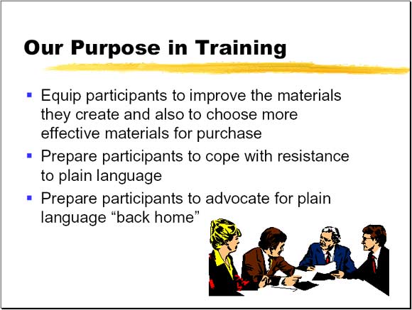 Our Purpose in Training - Slide 7