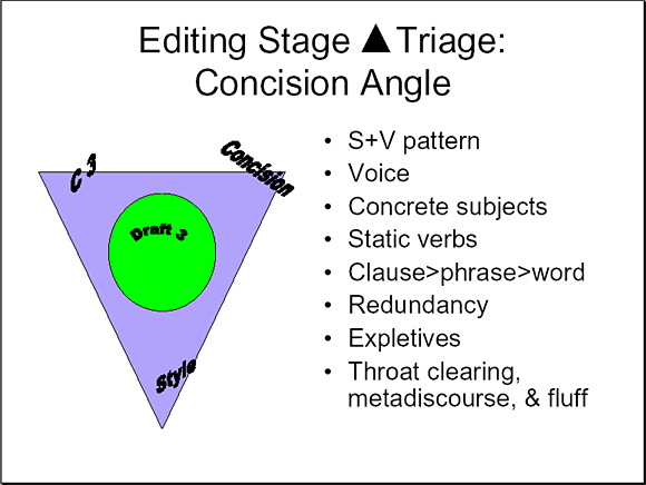 Editing Stage Triangle Stage: Concision Angle - Slide 13