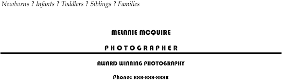 Melanie McQuire's public notice title image
