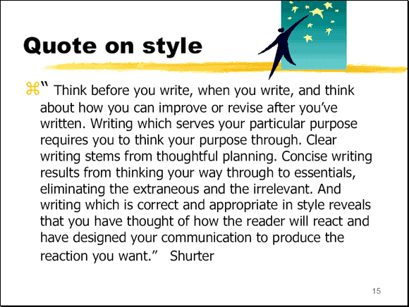 Quotes on style - Slide 15