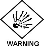 warning explosive