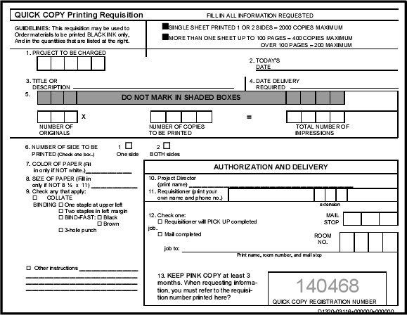 example of a requisition form