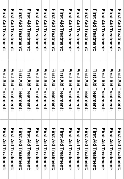 labels say first aid treatment