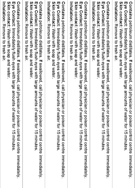 containts petroleum...