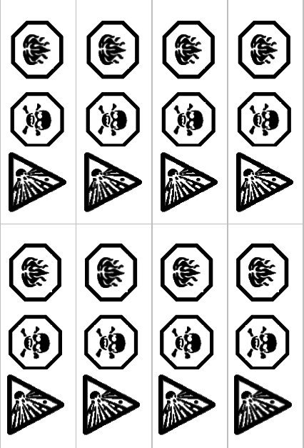 flammable, dangerous, explosive