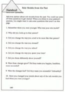 Role Models from the Past