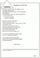 Recipe for a Sidewalk*