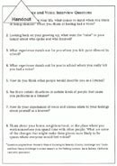 Silence and Voice: Interview Questions