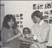 Candy recieving her diploma