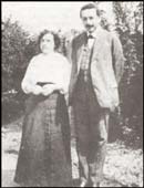 Mileva Einstein and her husband Albert, c.1905